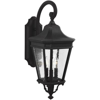 Generation Lighting - Cotswold Lane 3-Light Outdoor Wall Lantern  - OL5422BK