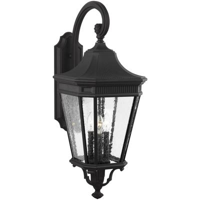 Generation Lighting - Cotswold Lane 3-Light Wall Lantern - Black - OL5424BK