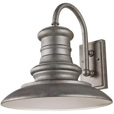 Generation Lighting - Redding Station Large 1-Light Wall Lantern - Tarnished Silver - OL9004TRD/T