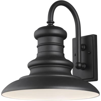 Generation Lighting - Redding Station Large 1-Light Wall Lantern - Textured Black - OL9004TXB/T