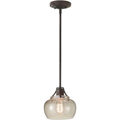 Generation Lighting - Urban Renewal 1-Light Mini Pendant - Rustic Iron - P1234RI