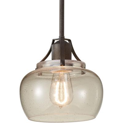 Generation Lighting - Urban Renewal 1-Light Mini Pendant - Rustic Iron - P1234RI