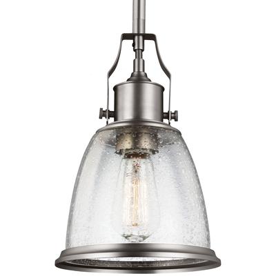 Generation Lighting - Hobson 1-Light Mini-Pendant - Satin Nickel - P1354SN