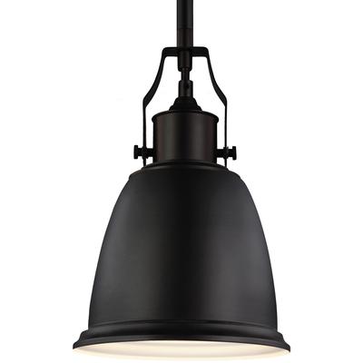 Generation Lighting - Hobson 1-Light Mini-Pendant - Oil Rubbed Bronze - P1357ORB