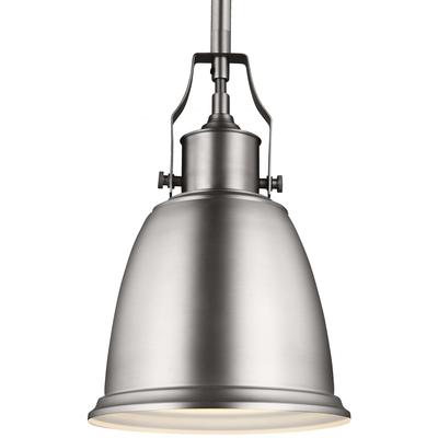 Generation Lighting - Hobson 1-Light Mini-Pendant - Satin Nickel - P1357SN