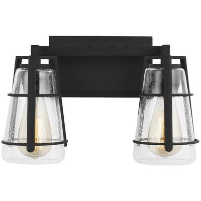 Generation Lighting - Adelaide 2-Light Vanity - Midnight Black - VS2472MBK