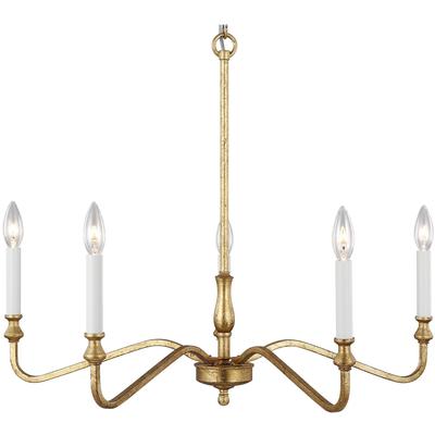 Generation Lighting - Lanne 5-Light Chandelier - Antique Gild - 3001905-775