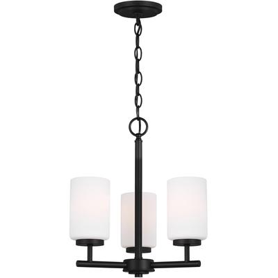 Generation Lighting - Oslo 3-Light Chandelier - Midnight Black - 31160-112