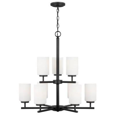 Generation Lighting - Oslo 9-Light Chandelier - Midnight Black - 31162-112