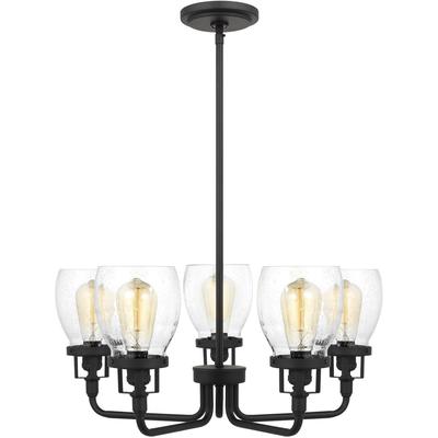 Generation Lighting - Belton 5-Light Up Chandelier - Midnight Black - 3214505-112