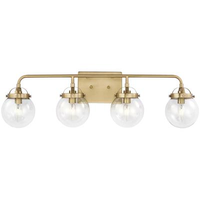 Generation Lighting - Bryce 4-Light Wall/Bath Fixture - Satin Brass - 4000404-848