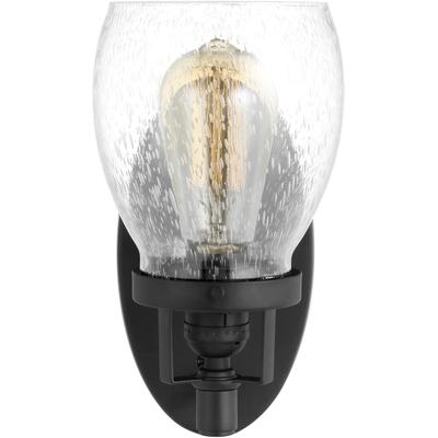 Generation Lighting - Belton 1-Light Wall/Bath Sconce - Midnight Black - 4114501-112