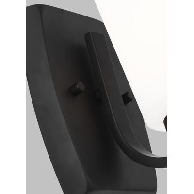 Generation Lighting - Franport 1-Light Wall/Bath Sconce - Midnight Black - 4128901-112