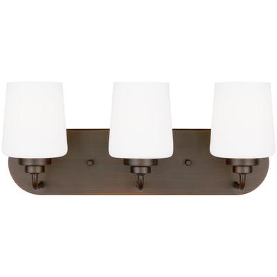 Generation Lighting - Windom 3-Light Wall/Bath Fixture - Bronze - 4402803-710