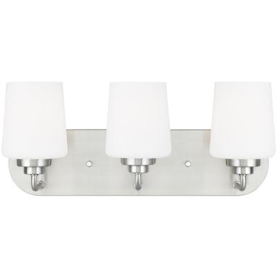 Generation Lighting - Windom 3-Light Wall/Bath Fixture - Brushed Nickel - 4402803-962