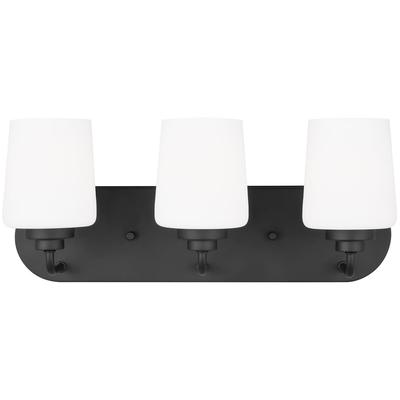 Generation Lighting - Windom 3-Light Wall/Bath Fixture - Midnight Black - 4402803EN3-112