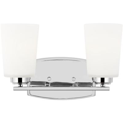 Generation Lighting - Franport 2-Light Wall/Bath Fixture - Chrome - 4428902-05