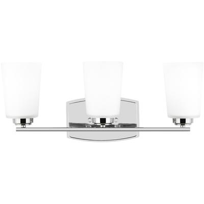 Generation Lighting - Franport 3-Light Wall/Bath Fixture - Chrome - 4428903-05