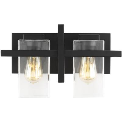 Generation Lighting - Mitte 2-Light Wall/Bath - Midnight Black - 4441502-112