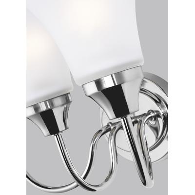 Generation Lighting - Holman 3-Light Wall/Bath Fixture - Chrome - 44807-05