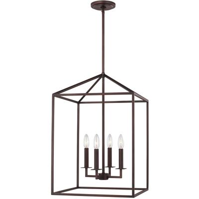 Generation Lighting - Perryton Medium 4-Light Pendant - Bronze - 5115004-710