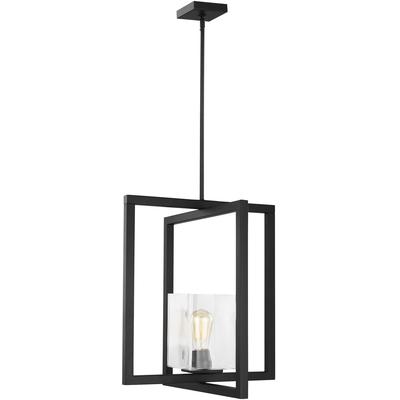 Generation Lighting - Mitte 1-Light Pendant - Midnight Black - 5141501-112