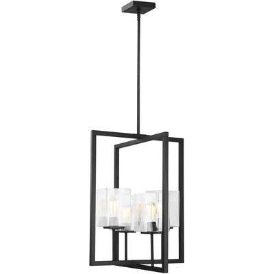 Generation Lighting - Mitte Small 4-Light Pendant - Midnight Black - 5241504-112