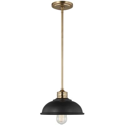 Generation Lighting - Dustin One-Light Pendant - Midnight Black - 6001601-112