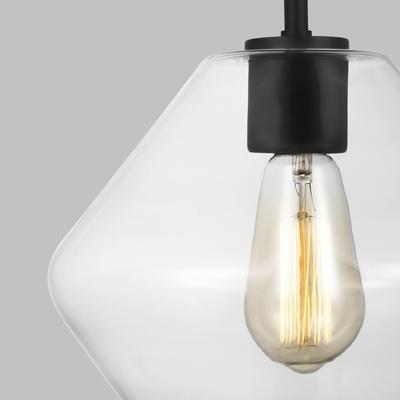 Generation Lighting - Jett One-Light Pendant - Midnight Black - 6002401-112