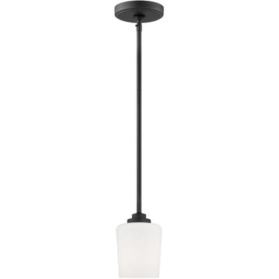 Generation Lighting - Windom 1-Light Mini-Pendant - Midnight Black - 6102801-112