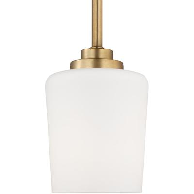 Generation Lighting - Windom 1-Light Mini-Pendant - Satin Brass - 6102801-848