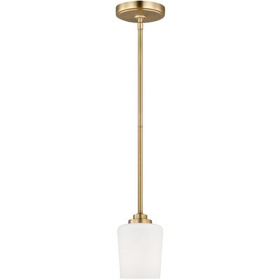 Generation Lighting - Windom 1-Light Mini-Pendant - Satin Brass - 6102801EN3-848