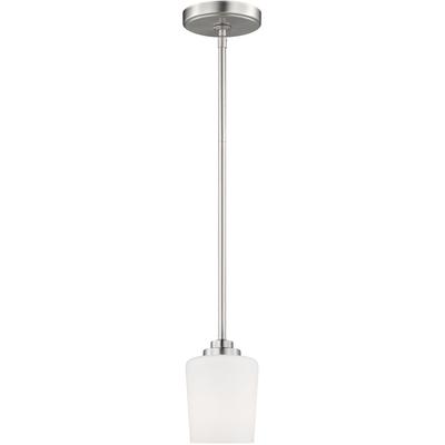 Generation Lighting - Windom 1-Light Mini-Pendant - Brushed Nickel - 6102801EN3-962