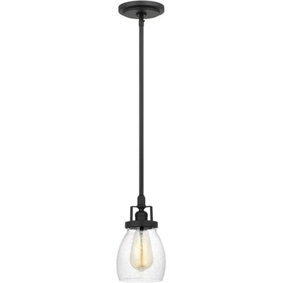 Generation Lighting - Belton 1-Light Mini-Pendant - Midnight Black - 6114501-112