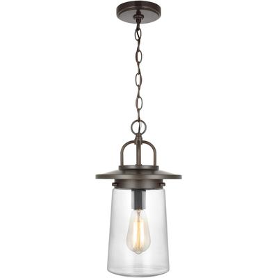 Generation Lighting - Tybee 1-Light Outdoor Pendant - Antique Bronze - 6208901-71