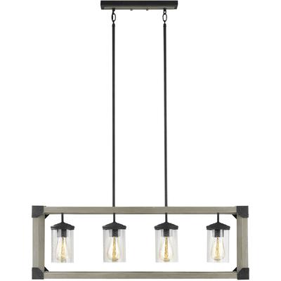 Generation Lighting - Dunning 4-Light Island Pendant - Driftwood Gray - 6613304-803