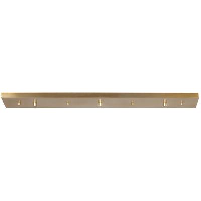 Generation Lighting - 3-Light Linear Multi-Port Canopy - Satin Brass - 7449603-848