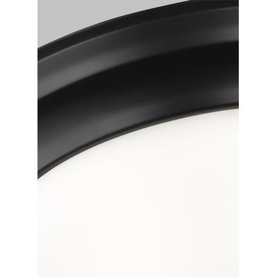 Generation Lighting - Nash 2-Light Flush Mount - Midnight Black - 75435-112