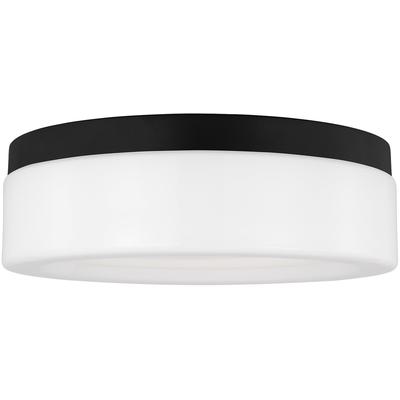 Generation Lighting - Rhett 1-Light Medium Flush Mount - Midnight Black - 7569093S-112