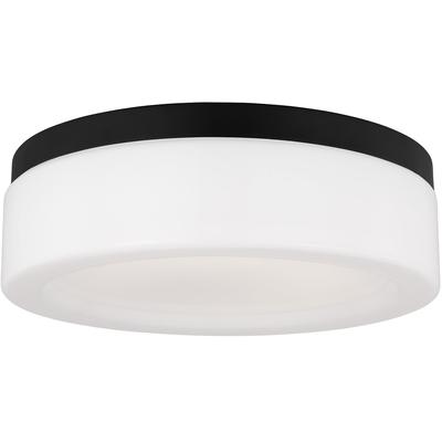 Generation Lighting - Rhett 1-Light Medium Flush Mount - Midnight Black - 7569093S-112