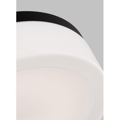 Generation Lighting - Rhett 1-Light Medium Flush Mount - Midnight Black - 7569093S-112