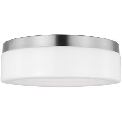 Generation Lighting - Rhett 1-Light Medium Flush Mount - Brushed Nickel Silver - 7569093S-962