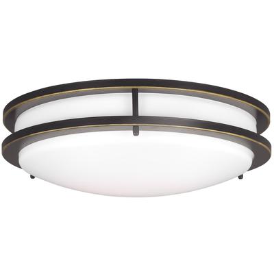 Generation Lighting - Mahone Medium LED Ceiling Flush Mount - Antique Bronze - 7650893S-71