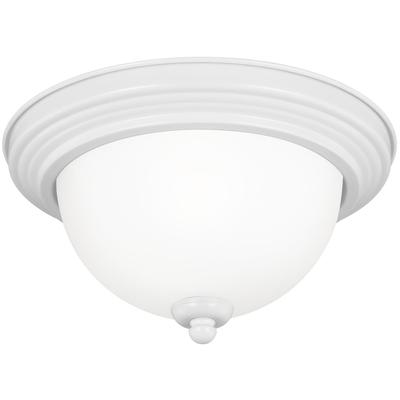 Generation Lighting - Geary 1-Light LED Ceiling Flush Mount - White - 77063EN3-15