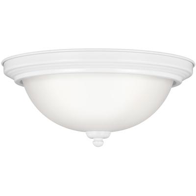 Generation Lighting - Geary 2-Light LED Ceiling Flush Mount - White - 77064EN3-15