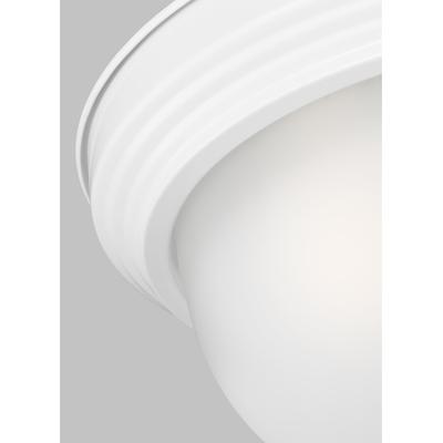 Generation Lighting - Geary 3-Light LED Ceiling Flush Mount - White - 77065EN3-15