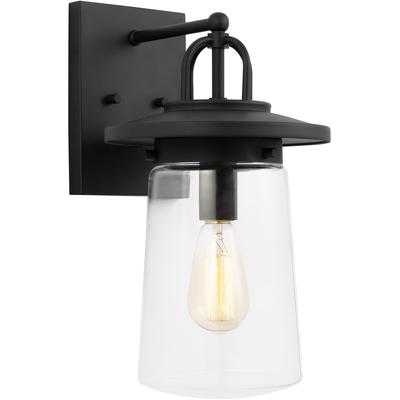 Generation Lighting - Tybee 1-Light Medium Outdoor Wall Lantern - Black - 8608901-12