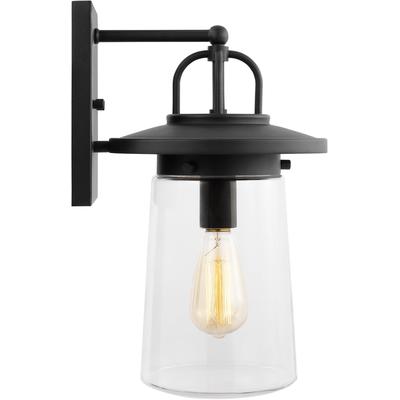 Generation Lighting - Tybee 1-Light Medium Outdoor Wall Lantern - Black - 8608901-12