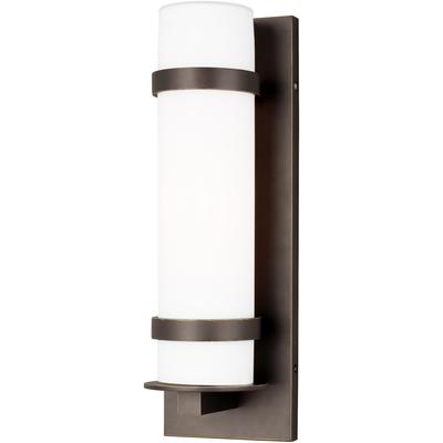 Generation Lighting - Alban Medium 1-Light LED Outdoor Wall Lantern - Antique Bronze - 8618301EN3-71