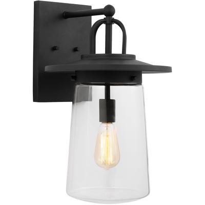 Generation Lighting - Tybee 1-Light Large Outdoor Wall Lantern - Black - 8708901-12